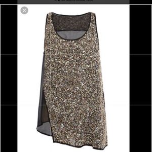 All Saints sequin tank size 4